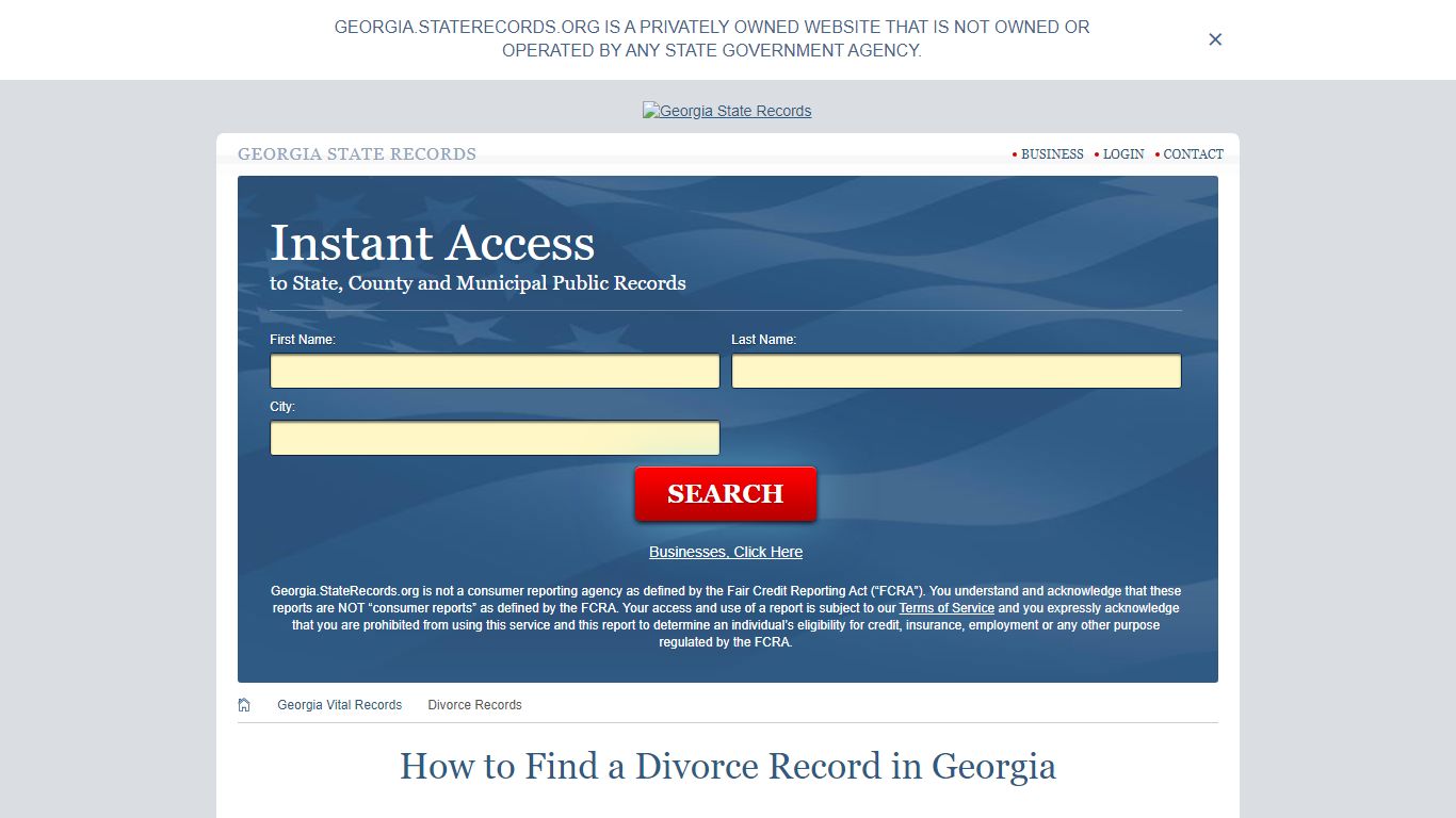 How to Find a Divorce Record in Georgia