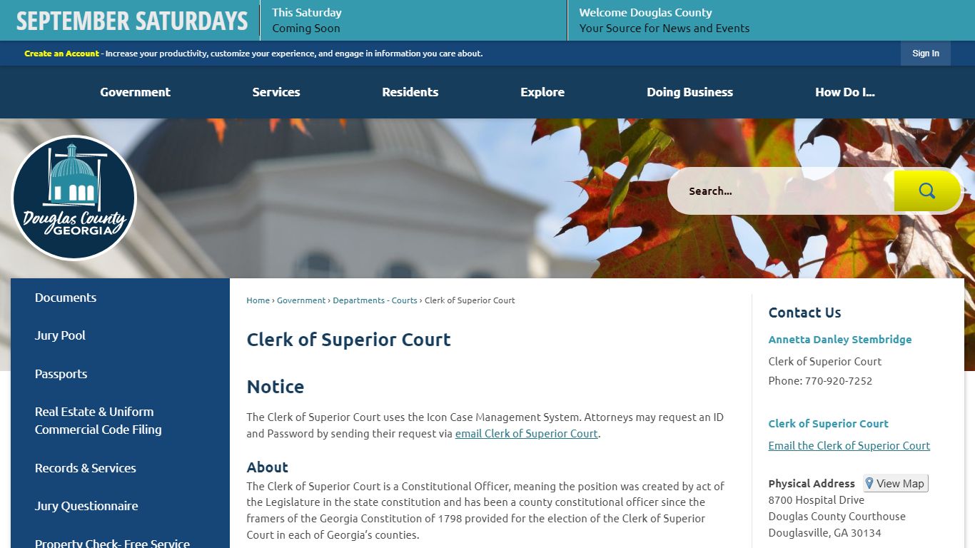 Clerk of Superior Court | Douglas County, GA